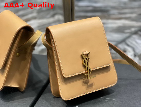 Saint Laurent Kaia North South Satchel in Vegetable Tanned Leather Brown Gold Replica