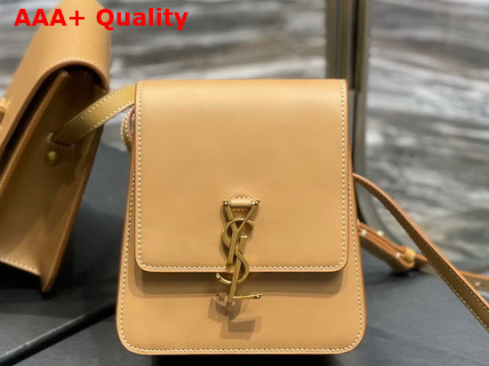 Saint Laurent Kaia North South Satchel in Vegetable Tanned Leather Brown Gold Replica