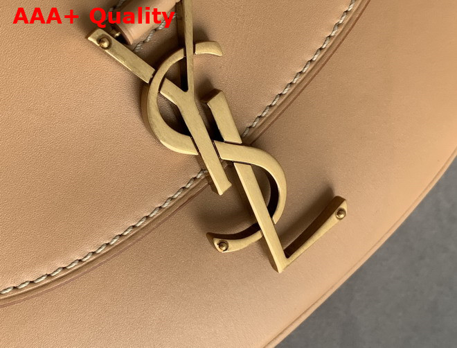 Saint Laurent Kaia Small Satchel in Brown Gold Smooth Leather Replica