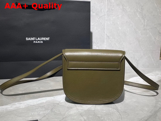 Saint Laurent Kaia Small Satchel in Khaki Smooth Leather Replica