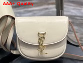 Saint Laurent Kaia Small Satchel in Smooth Leather Milk Replica