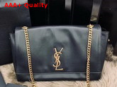 Saint Laurent Kate Medium Reversible Bag in Black Suede and Smooth Leather Replica