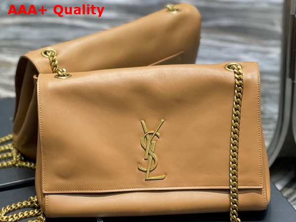 Saint Laurent Kate Medium Reversible Chain Bag in Cannelle Suede and Smooth Leather Replica