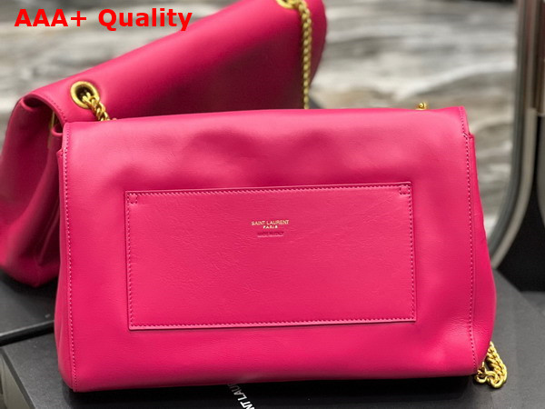 Saint Laurent Kate Medium Reversible Chain Bag in Lipstick Fuchsia Suede and Smooth Leather Replica