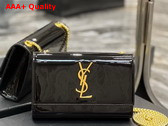 Saint Laurent Kate Small Chain Bag in Black Patent Leather Replica