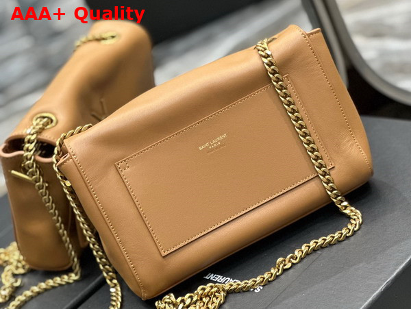 Saint Laurent Kate Small Reversible Chain Bag in Cannelle Suede and Smooth Leather Replica