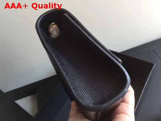 Saint Laurent Kate Small in Grain de Poudre Embossed Leather Black Replica