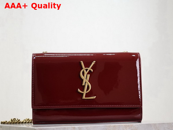 Saint Laurent Kate Small in Patent Leather Grenade Replica