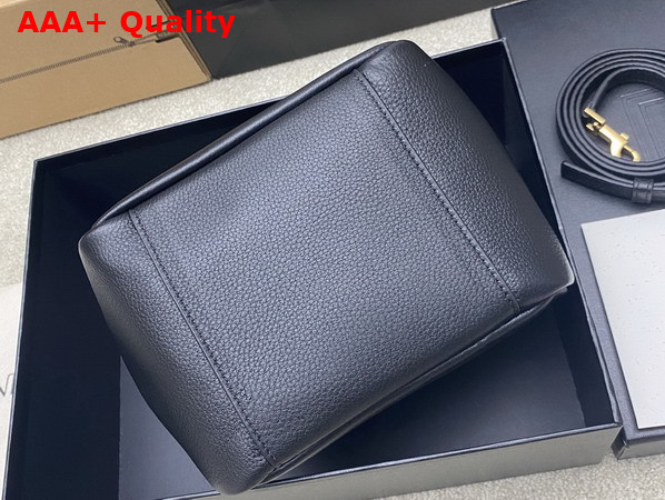Saint Laurent Le 5 A 7 Baby Bea in Black Grained Leather Replica