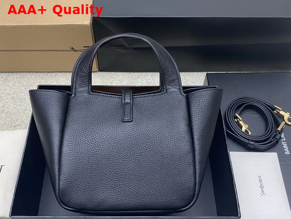 Saint Laurent Le 5 A 7 Baby Bea in Black Grained Leather Replica