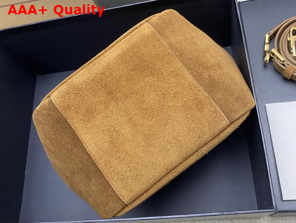 Saint Laurent Le 5 A 7 Baby Bea in Suede Caramel Cognac Replica