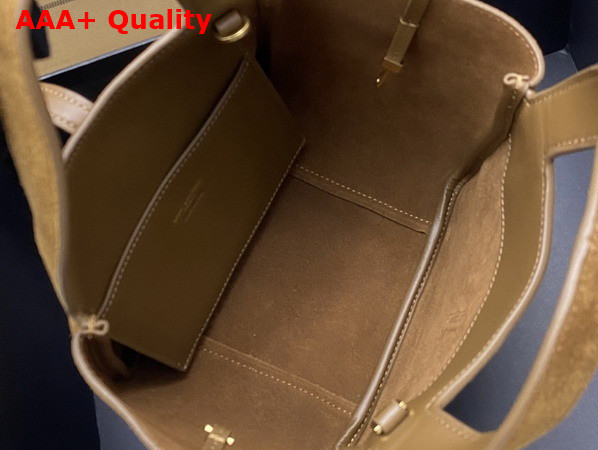 Saint Laurent Le 5 A 7 Baby Bea in Suede Caramel Cognac Replica