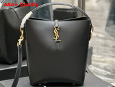 Saint Laurent Le 5 A 7 Bucket Bag in Black Smooth Leather Replica