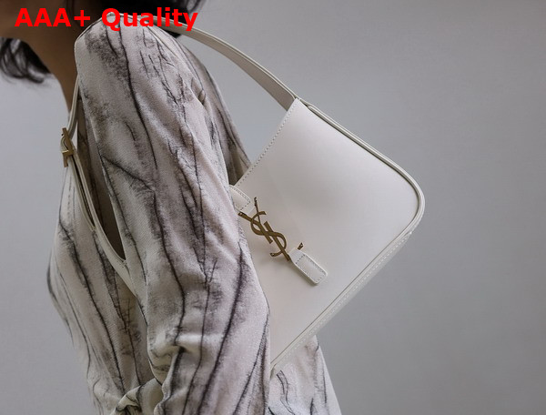 Saint Laurent Le 5 A 7 Hobo Bag in Blanc Vintage Smooth Leather Replica