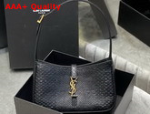 Saint Laurent Le 5 A 7 Hobo Bag in Matte Python Black Replica