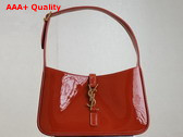 Saint Laurent Le 5 A 7 Hobo Bag in Orange Patent Leather Replica