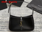 Saint Laurent Le 5 A 7 Hobo Bag in Smooth Leather Black Replica