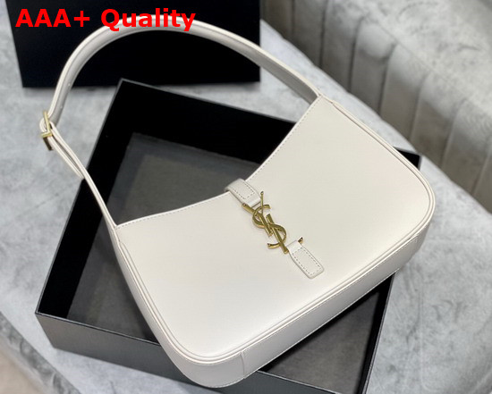 Saint Laurent Le 5 A 7 Hobo Bag in White Smooth Leather Replica