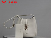 Saint Laurent Le 5 A 7 Supple Baby in Grained Leather Blanc Vintage Replica
