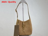 Saint Laurent Le 5 A 7 Supple Baby in Suede Golden Leaf Replica