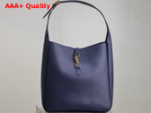 Saint Laurent Le 5 A 7 Supple Large in Bleu Abysse Grained Leather Replica
