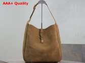 Saint Laurent Le 5 A 7 Supple Large in Golden Leaf Suede Replica
