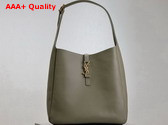 Saint Laurent Le 5 A 7 Supple Large in Strong Moss Grained Leather Replica