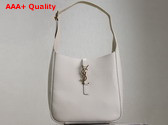 Saint Laurent Le 5 A 7 Supple Small in Grained Leather Blanc Vintage Replica