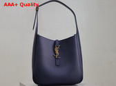 Saint Laurent Le 5 A 7 Supple Small in Grained Leather Bleu Abysse Replica
