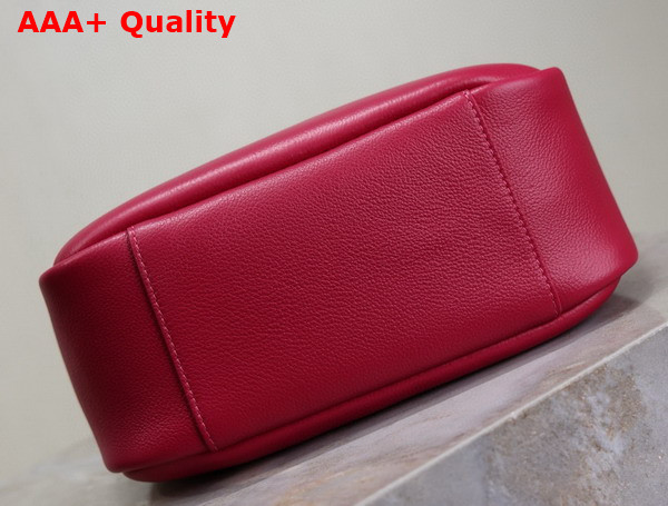 Saint Laurent Le 5 A 7 Supple Small in Grained Leather Red Replica
