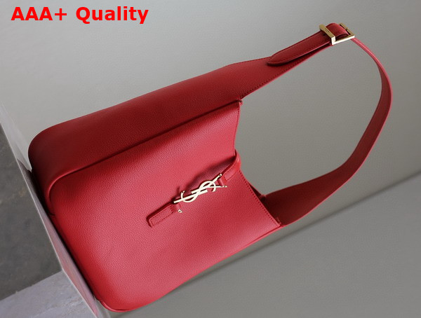 Saint Laurent Le 5 A 7 Supple Small in Grained Leather Red Replica