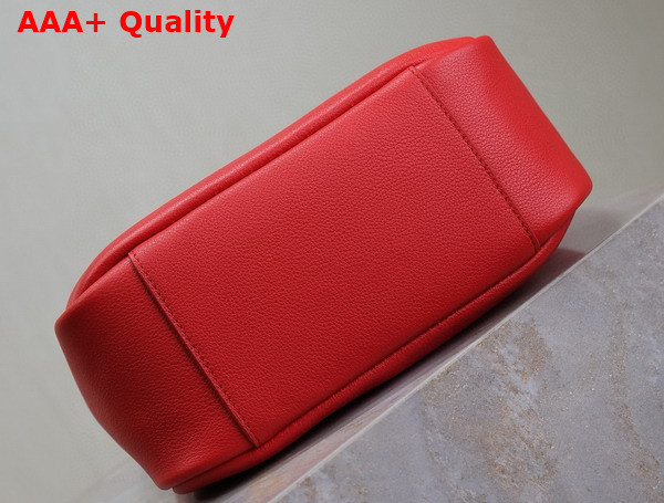 Saint Laurent Le 5 A 7 Supple Small in Grained Leather Red Replica