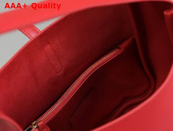 Saint Laurent Le 5 A 7 Supple Small in Grained Leather Red Replica