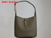 Saint Laurent Le 5 A 7 Supple Small in Grained Leather Strong Moss Replica