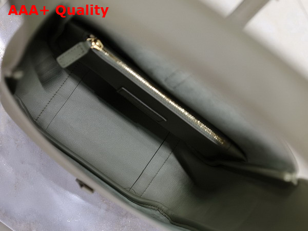 Saint Laurent Le 5 A 7 Supple Small in Grained Leather Strong Moss Replica