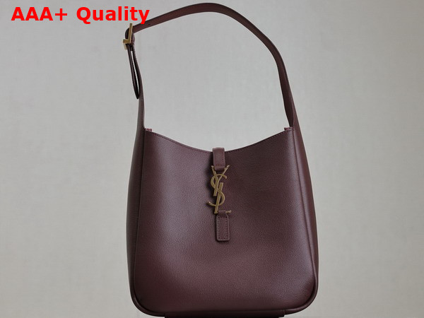 Saint Laurent Le 5 A 7 Supple Small in Rouge Legion Grained Leather Replica
