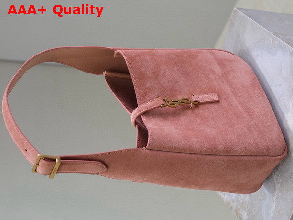 Saint Laurent Le 5 A 7 Supple Small in Suede Darely Pink Replica