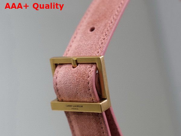 Saint Laurent Le 5 A 7 Supple Small in Suede Darely Pink Replica