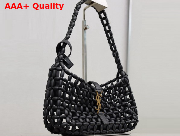 Saint Laurent Le 5 A 7 in Black Wood Beads 862997 Replica