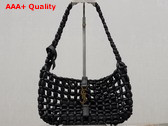 Saint Laurent Le 5 A 7 in Black Wood Beads 862997 Replica