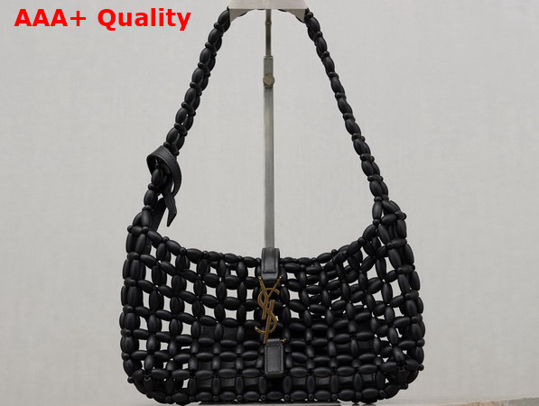 Saint Laurent Le 5 A 7 in Black Wood Beads 862997 Replica