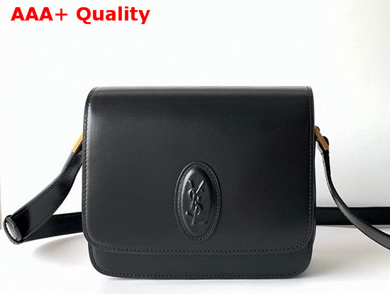Saint Laurent Le 61 Medium Saddle Bag in Black Smooth Leather Replica