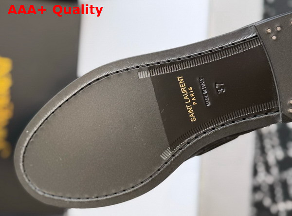 Saint Laurent Le Loafer Bateau in Black Crocodile Embossed Calfskin Replica