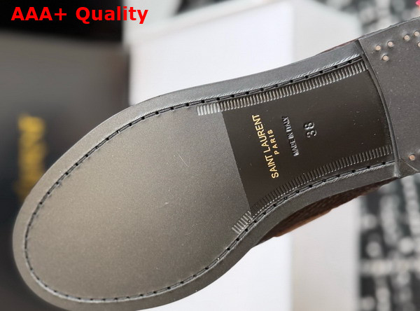Saint Laurent Le Loafer Bateau in Brown Python Replica
