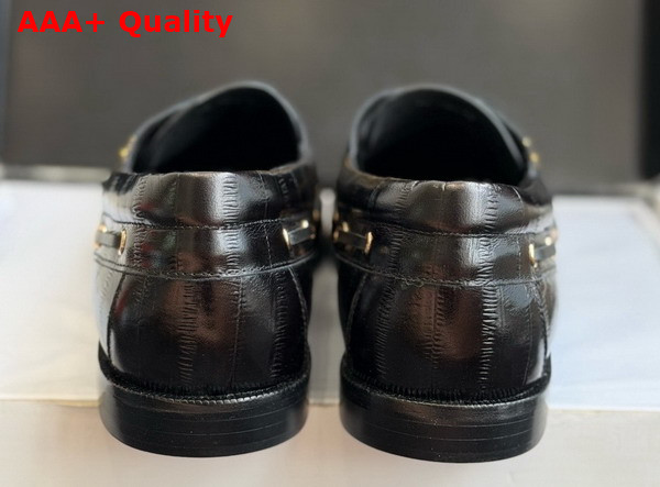 Saint Laurent Le Loafer Bateau in Hagfish Black Replica