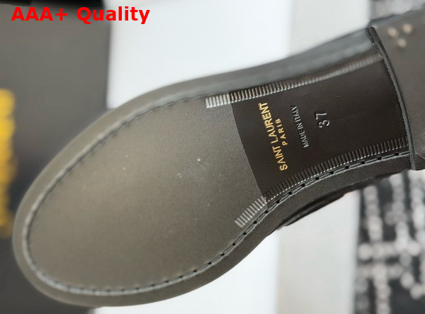 Saint Laurent Le Loafer Bateau in Hagfish Black Replica