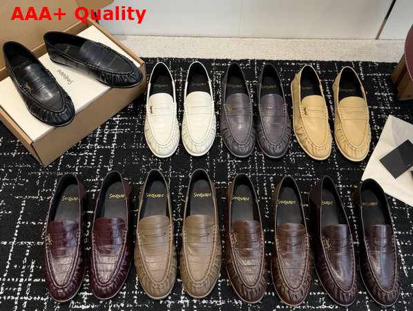 Saint Laurent Le Loafer Foldable in Hagfish A004150WXAG2063 Replica