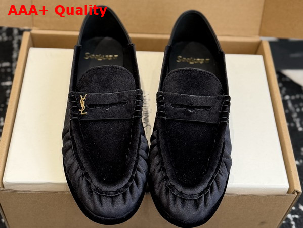Saint Laurent Le Loafer Foldable in Velvet A003SHGVOAL6193 Replica