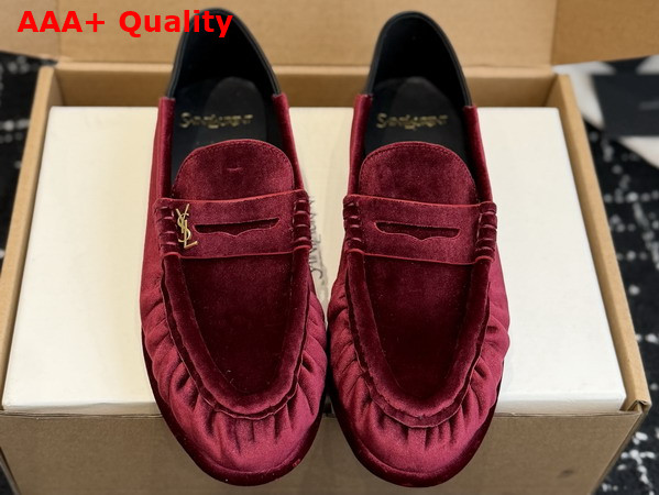 Saint Laurent Le Loafer Foldable in Velvet A003SHGVOAL6193 Replica