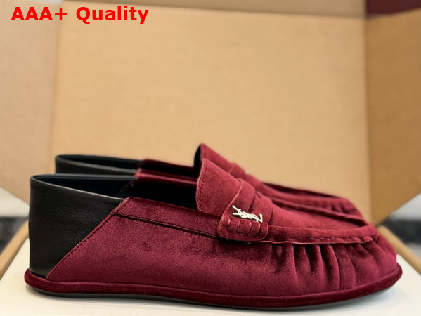 Saint Laurent Le Loafer Foldable in Velvet A003SHGVOAL6193 Replica